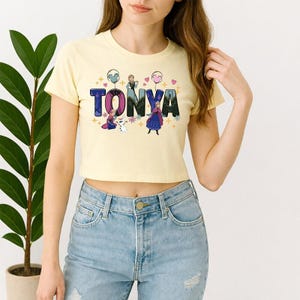 Custom Name Anna Princess Baby Tee Shirt, Personalized Disneyland Anna Princess Shirt, Disneyland Family Matching Trip, Girl Trip Shirt image 2