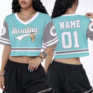 Super Mario Croptop Football Jersey, Disneyland Rosalina Football Jersey, Mario Movie Shirt, Epic Universe Mario Group Shirt -5 afbeelding 4