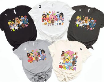 Custom Bob's Burgers Family Birthday Shirt Bob's Burgers Birthday Shirt Bob's Burgers Family Matching Tee Disneyland Birthday Party Tee 05
