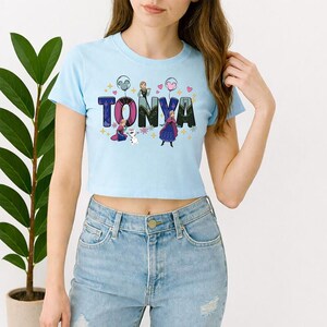 Custom Name Anna Princess Baby Tee Shirt, Personalized Disneyland Anna Princess Shirt, Disneyland Family Matching Trip, Girl Trip Shirt image 1