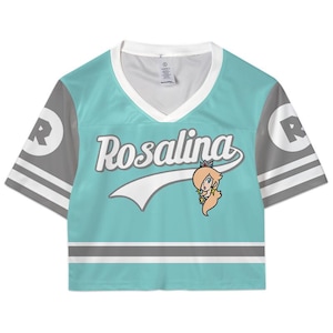 Super Mario Croptop Football Jersey, Disneyland Rosalina Football Jersey, Mario Movie Shirt, Epic Universe Mario Group Shirt -5 afbeelding 1