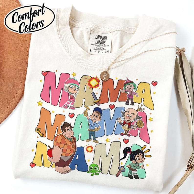 Disneyland Wreck It Ralph Mama Shirt, Disneyworld Mother Day Shirt, Disneyland Mom Shirt, Disneyworld Gift For Mom, Mom Disneyland T-shirt image 1
