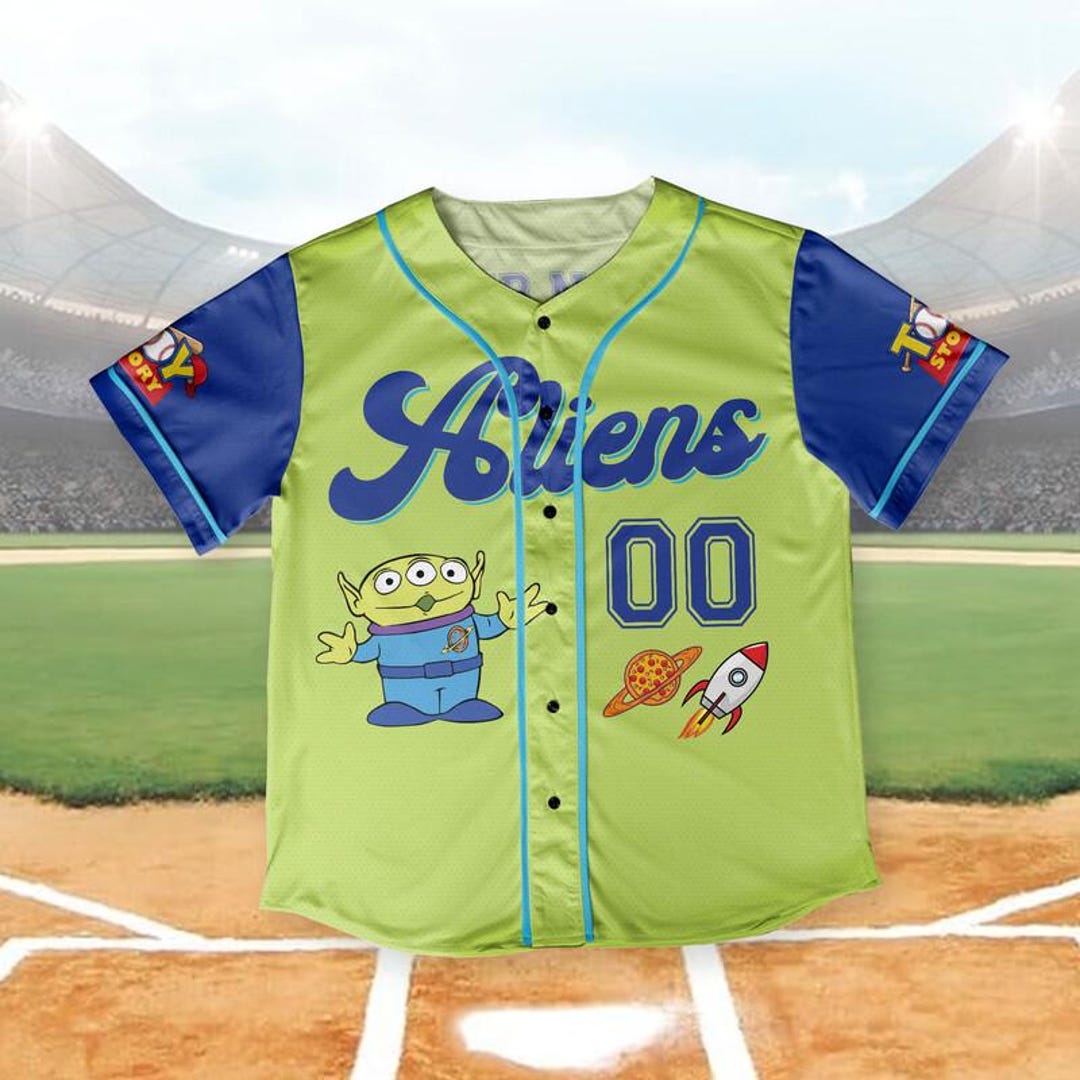 Toy Story Aliens Baseball Jersey, Disneyland Toy Story Baseball Shirt ...