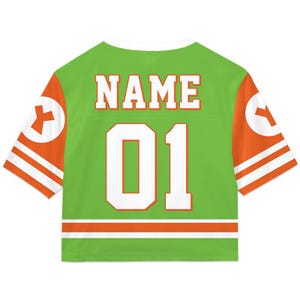 Super Mario Croptop Football Jersey, Disneyland Yoshi Football Jersey, Mario Movie Shirt, Epic Universe Mario Group Shirt -9 image 2