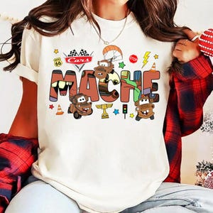 Custom Name Tow Mater Baby Tee Shirt, Personalized Disneyland Birthday Shirt, Disneyland Family Matching Trip Shirt, Cars Movie Family Tee image 4