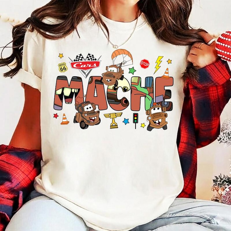 Custom Name Tow Mater Baby Tee Shirt, Personalized Disneyland Birthday Shirt, Disneyland Family Matching Trip Shirt, Cars Movie Family Tee image 4