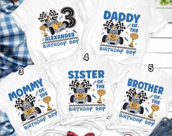 Personalized Racing Mickey Mouse Birthday Shirt Mickey Racing Party Shirt Custom Pit Crew Tee Disneyland family Birthday Matching Shirt