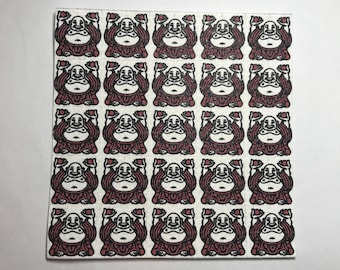 Blotter Art Buddha 9cm x 9 cm (100 squares)