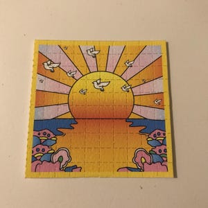 Blotter Art California Sunshine 9cm x 9cm (100 squares)