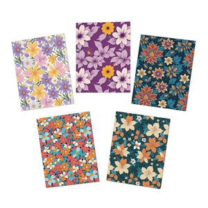 Tarjetas de felicitación florales, papelería hecha a mano, felicitaciones de cumpleaños, notas de agradecimiento, tarjetas con arte floral, tarjetas para cualquier ocasión.