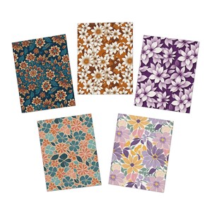 Floral Greeting Cards Set | Multi-Design Stationery for All Occasions | Birthday, Thank You, Wedding, Mother's Day, Note Cards