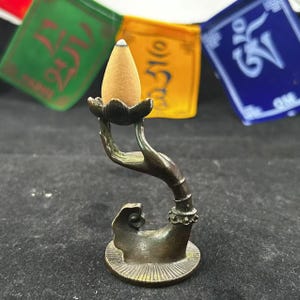 Home Decor Nepal Vintage Copper Temple  Incense Burner Urn Bronze Offerings to Buddhism Healing Ash Catcher Yoga Meditation zen gift P006