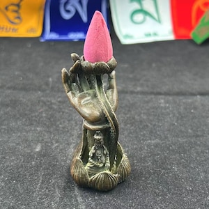 Meditation Home Decor Nepal Vintage Copper Temple  Incense Burner Urn Bronze Offerings to Buddhism Healing Ash Catcher Yoga  zen gift PZ017