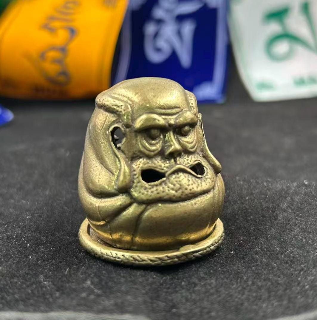 真鍮製達磨仏頭香炉、禅ミニ香炉 - Etsy 日本