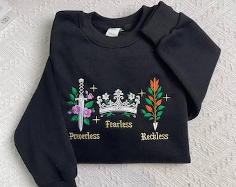 Reckless Lauren Roberts Merch Shirt, Powerless Series Embroidered Sweater, Kai and Paedyn Hoodie, Powerful Book Shirt, Bookish Worm shirt