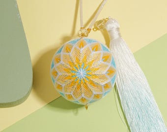 Kit para hacer bolas Temari en casa – Kit de manualidades de bordado japonés / Crea tu propio Temari / Kit de manualidades japonesas para principiantes