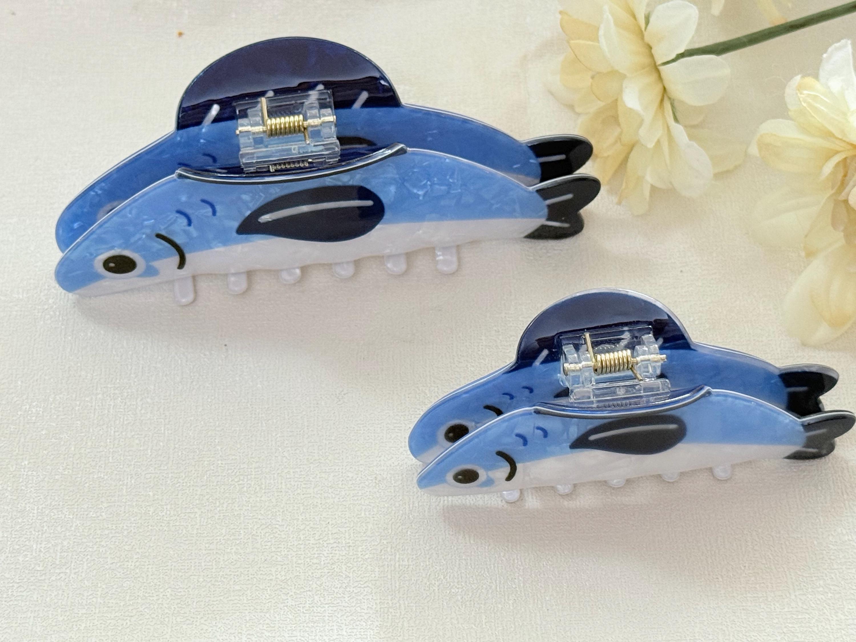 Fish Hair Clip | Cute Blue Fish Hair Barrette | Ocean Style 