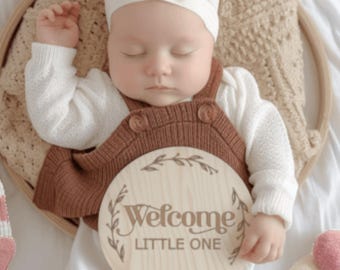 Personalised Baby Milestone Discs, Monthly Baby Photo Props, Newborn Gift, Baby Shower Gift, Wooden Milestone Cards, First Year Baby Keeps