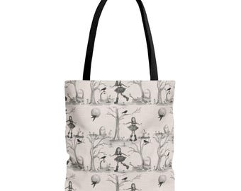 Goths in the Graveyard Tote Bag, Horror Romance Shopper