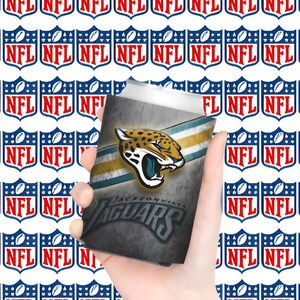 Jacksonville Jaguars Can Cooler - Game Day Beverage Insulator, NFL Fan Gift, Tailgate Accessory, BBQ Party Cooler, Sports Team Merchandise