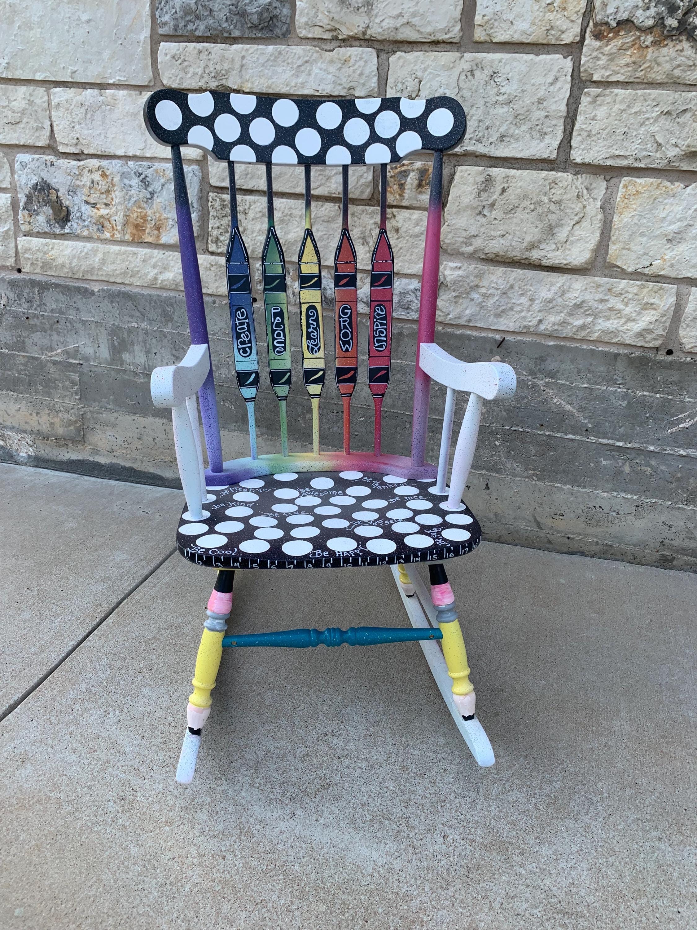 Teacger Rocking Chair Teacher Created for a Rockin Teacher Rocking Chair Will Ship in 2 Boxes ...