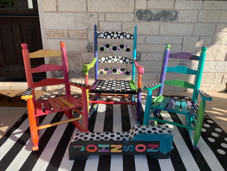 Send Me Your Child Size Rocking Chair This is the Artwork Fee - Etsy