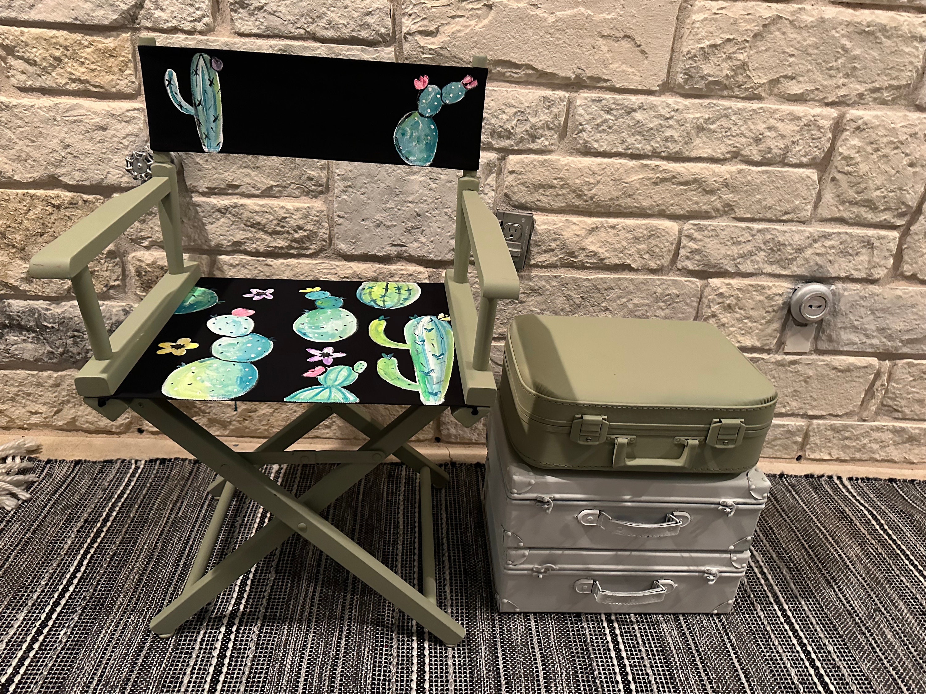 Directors Chair Cover Replacement Canvas Seat Kit with Back