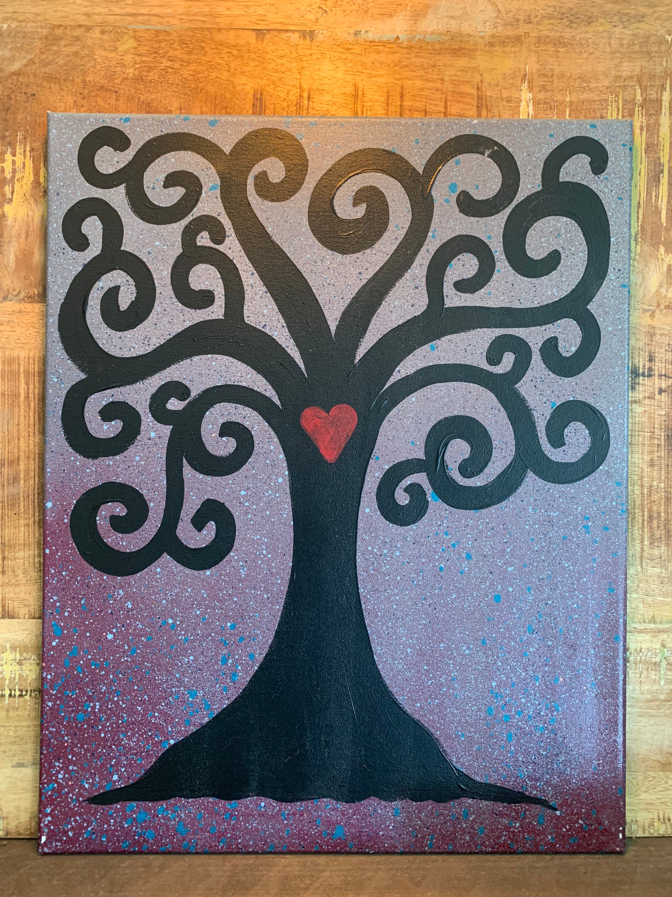 Personalized Our Family Tree 16 x 20 Canvas Available In Multiple Colors