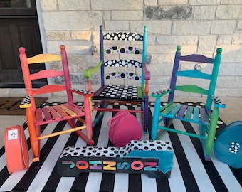 One Custom Painted Child's Rocking Chair - Artwork Fee