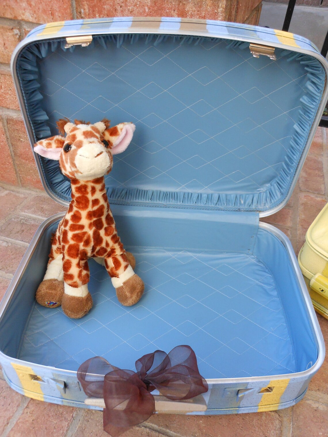 Baby Boy Suitcase for his first year of treasures and Etsy