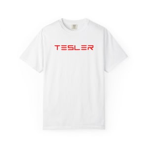 TESLER Parody T-Shirt: Funny Tech Humor Graphic Tee