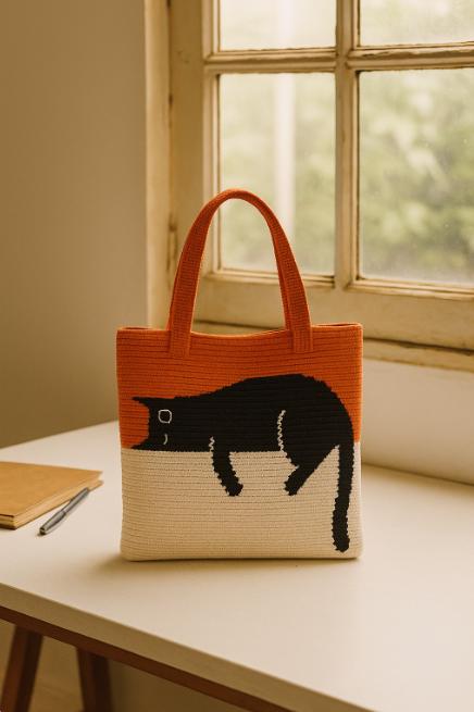 【Eve】BLACK CAT HANDBAG with CHARM SET Eve】BLACK CAT HANDBAG with CHARM SET