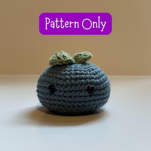 PATTERN ONLY Bibble the Blueberry - Blueberry Crochet Pattern - Printable