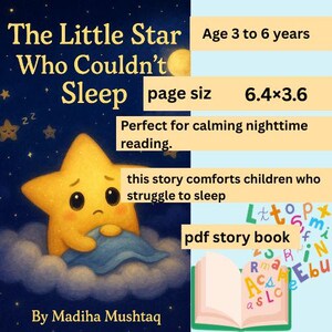 Printable Bedtime Storybook for Kids – the Little Star Who Couldn't ...