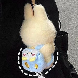 Plush Mini Backpack for Labubu Doll – Fits Series 1/2/3, Cute Accessory for 10–13cm Plush Toys