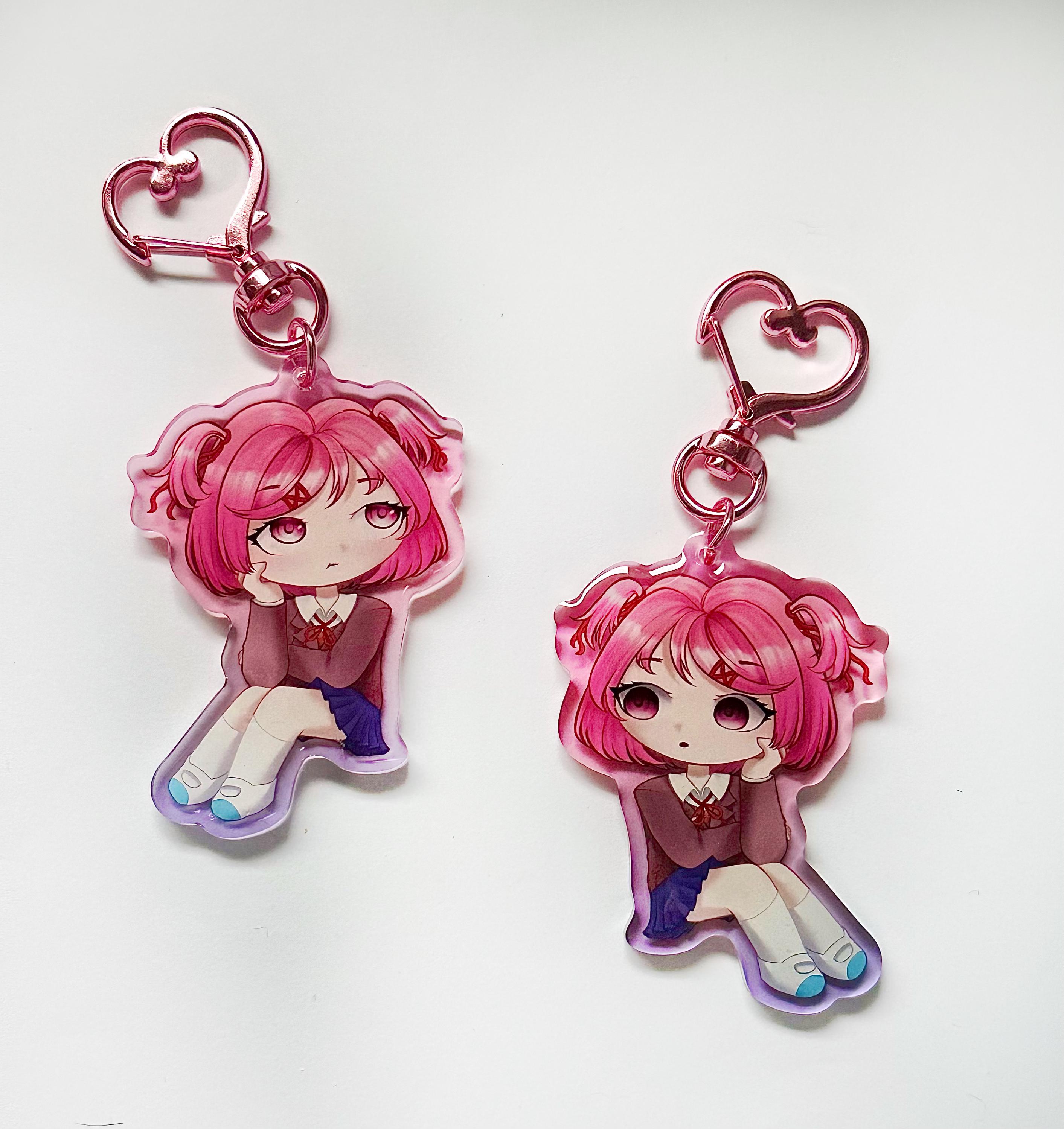 ドキドキ文芸部 両面2.5インチアクリルキーホルダー | ddlcバッグ