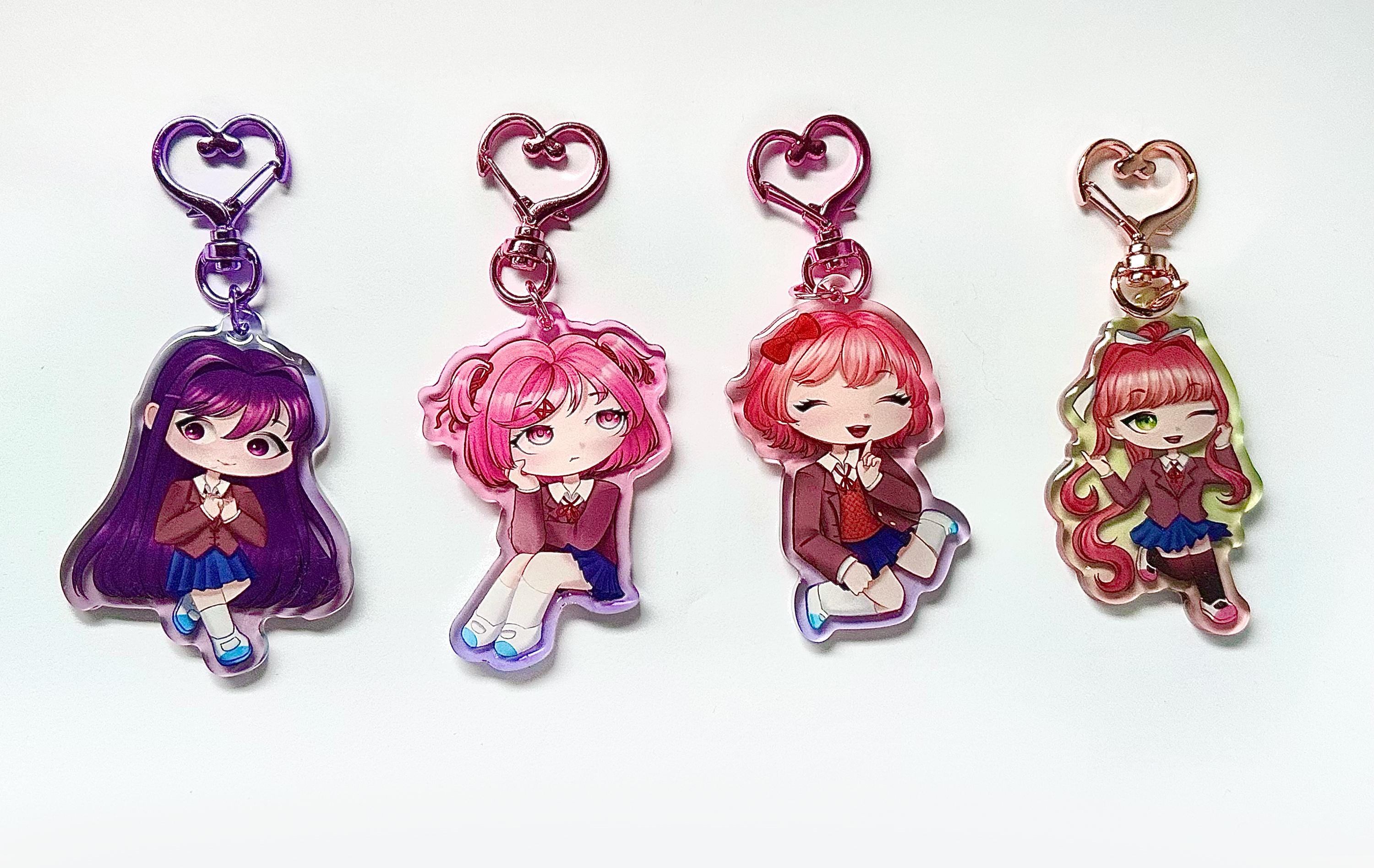 ドキドキ文芸部 両面2.5インチアクリルキーホルダー | ddlcバッグ