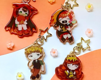 ドキドキ文芸部 両面2.5インチアクリルキーホルダー | ddlcバッグ