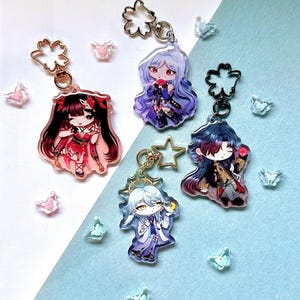 Honkai: Star Rail double sided 2.5 inch acrylic keychains | hsr bag charms | jingliu, blade, sunday, sparkle