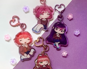 ドキドキ文芸クラブ チャーム DDLC キーチェーン モニカ チャーム