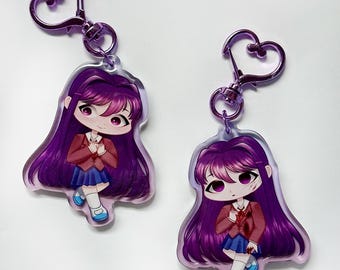ドキドキ文芸部 両面2.5インチアクリルキーホルダー | ddlcバッグ