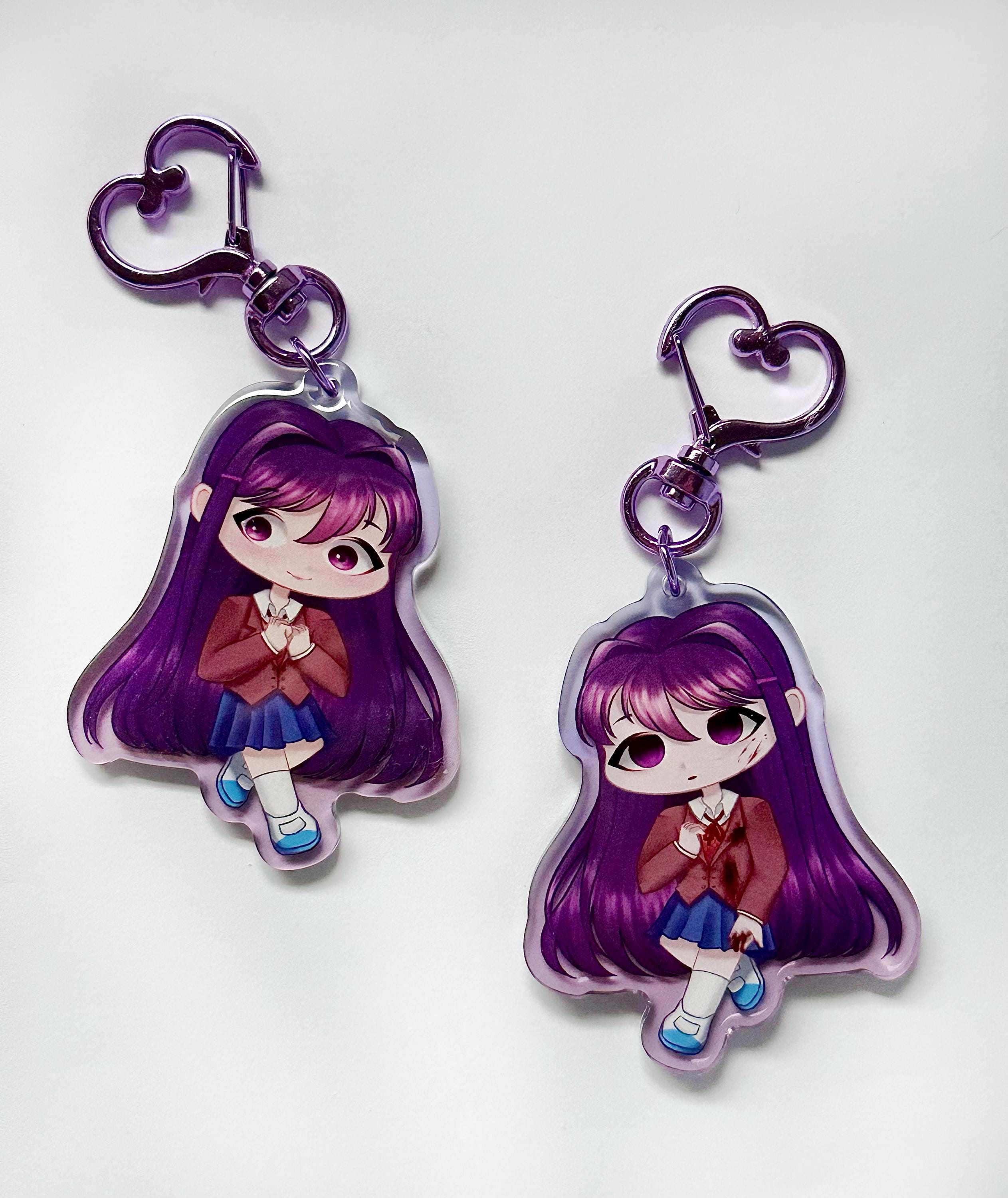 ドキドキ文芸部 両面2.5インチアクリルキーホルダー | ddlcバッグ