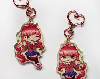ドキドキ文芸部 両面2.5インチアクリルキーホルダー | ddlcバッグ