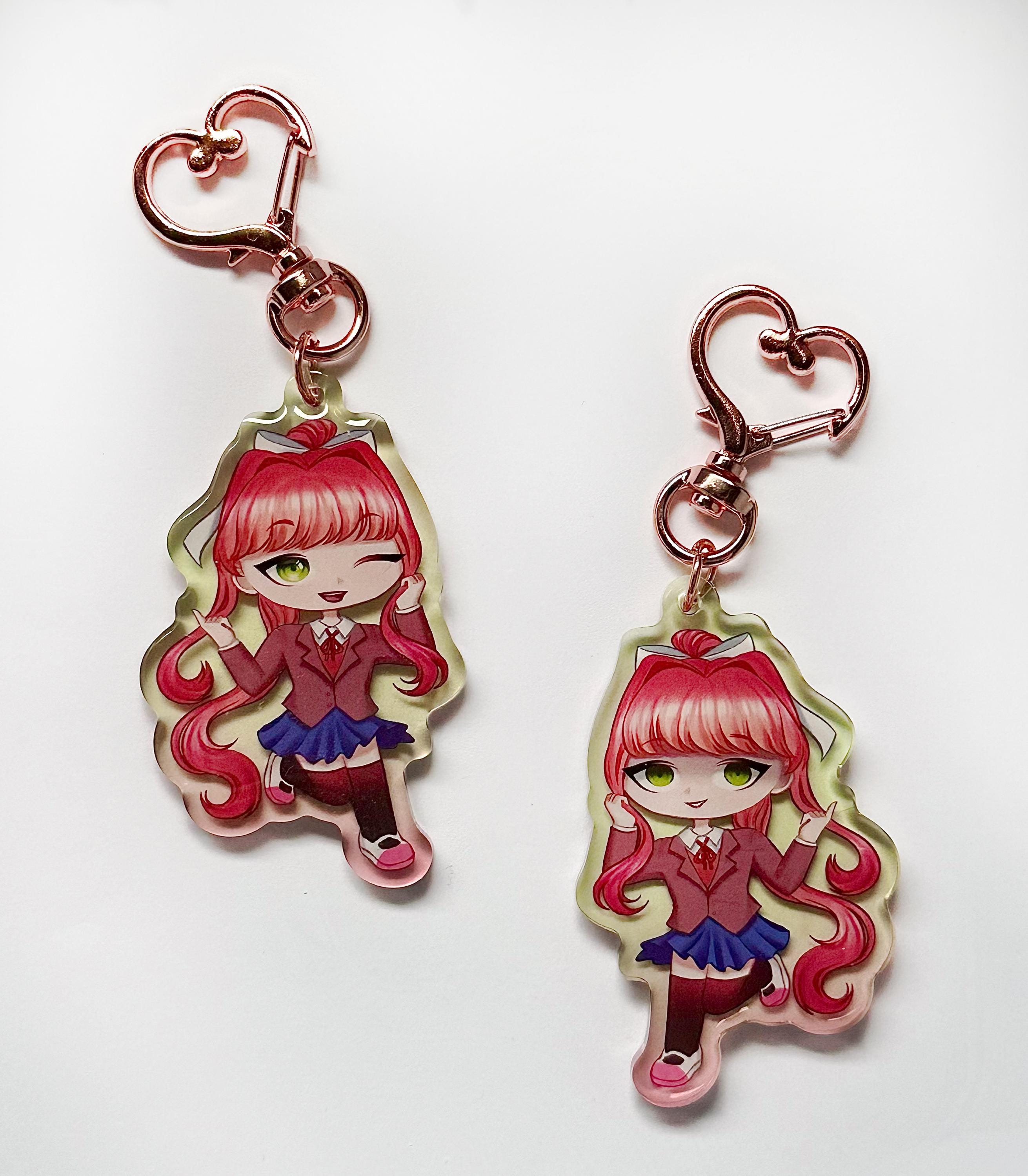 ドキドキ文芸部 両面2.5インチアクリルキーホルダー | ddlcバッグ