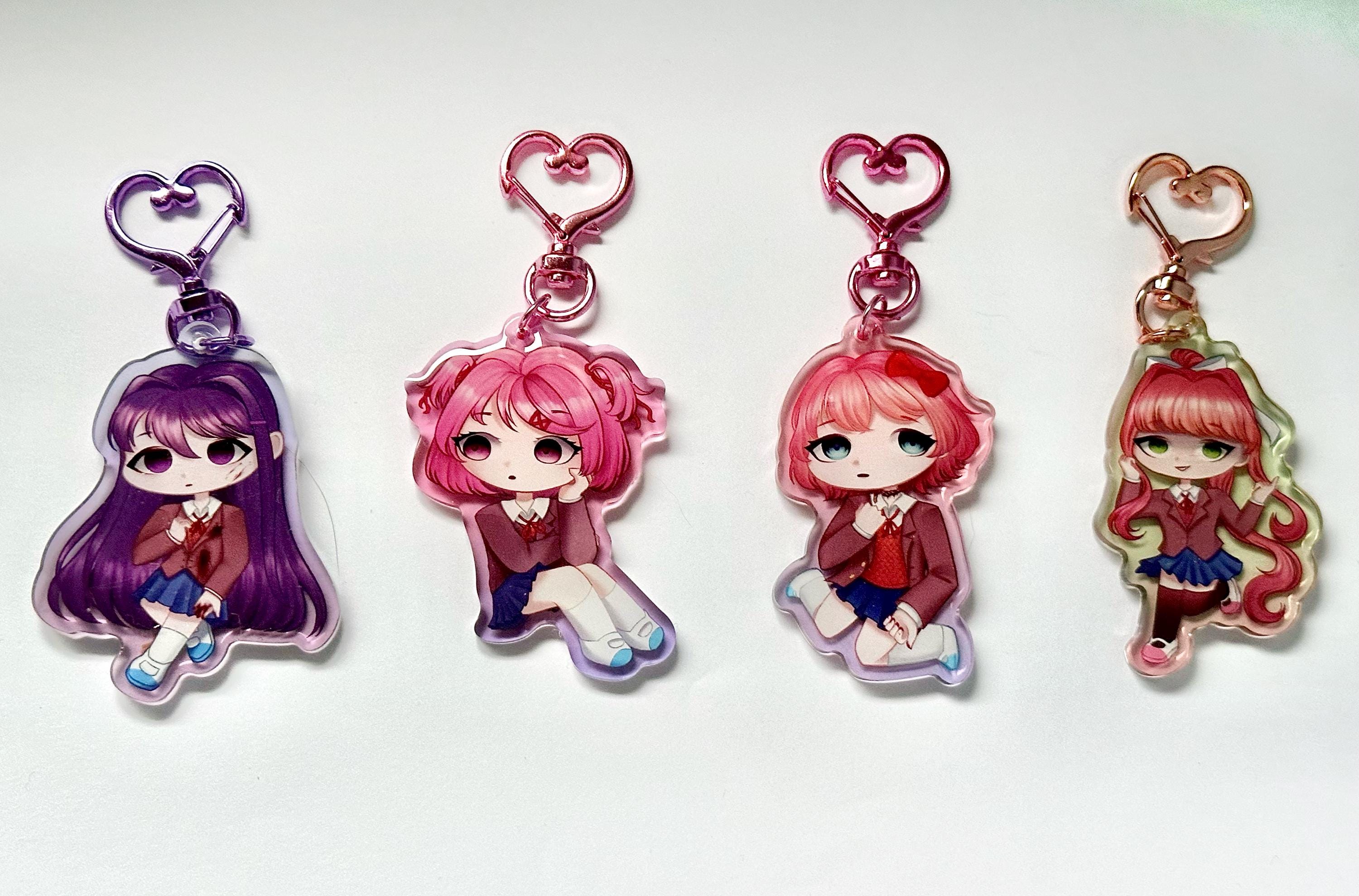 ドキドキ文芸部 両面2.5インチアクリルキーホルダー | ddlcバッグ