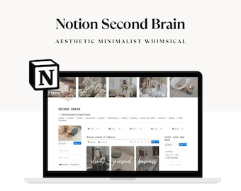 Notion Second Brain Template: Digitaler Planer, Aufgaben- & Projekt-Manager (Digitaler Download