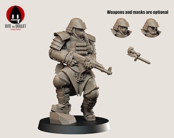 Combat Engineer Miniature - TTRPG Companions for Trench Crusade & Wargaming - 3D Print - Grimdark Holy Soldier - 32mm Scale – Tabletop Game