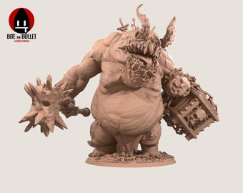Miniatura Greed Demon – Boss potworów DnD do gier RPG i bitewnych – żywiczny wydruk 3D – Monstrualny głód – skala heroiczna 35 mm – gra planszowa