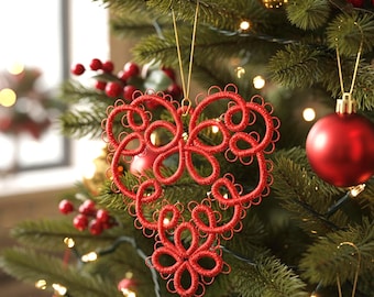 FSL Lace Heart, Machine Embroidery Design 4size (Digital Download)