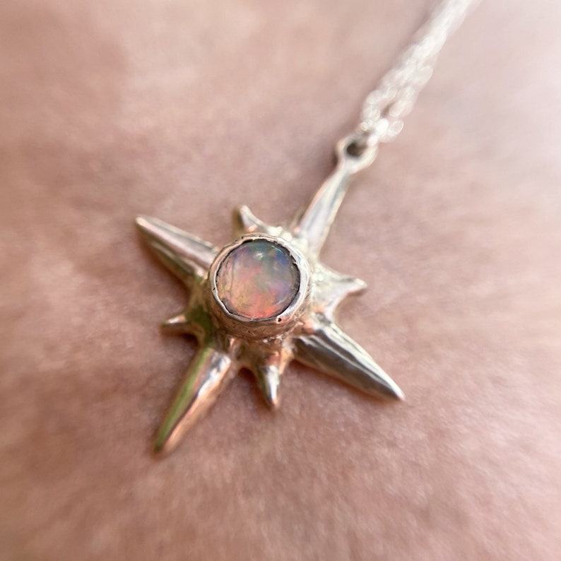 North Star Necklace Silver Polaris Choker